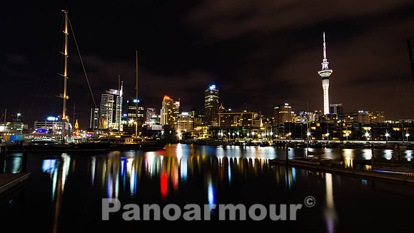Night scene, Auckland Harbour