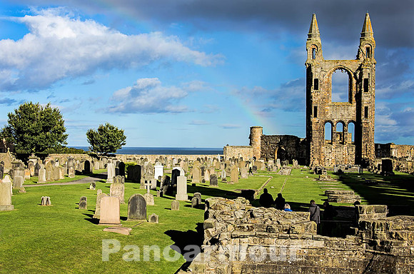 Rainbow over St Andrews Cathedral